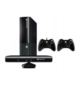 Konsola Xbox 360E 250GB w zestawie z 2 kontrolerami oraz Xbox Kinect